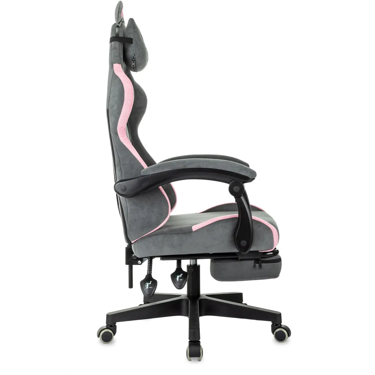 Игровое кресло Бюрократ Knight Kitty/F Grey/Pink — изображение 2