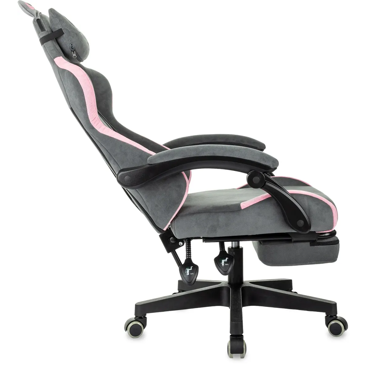 Игровое кресло Бюрократ Knight Kitty/F Grey/Pink — изображение 3