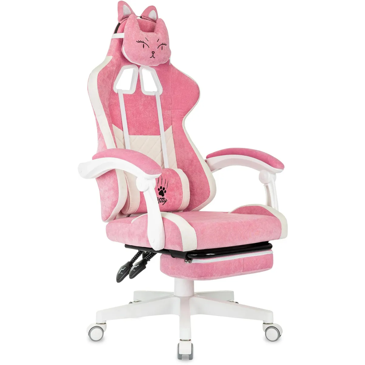 Игровое кресло Бюрократ Knight Kitty/F Pink/White