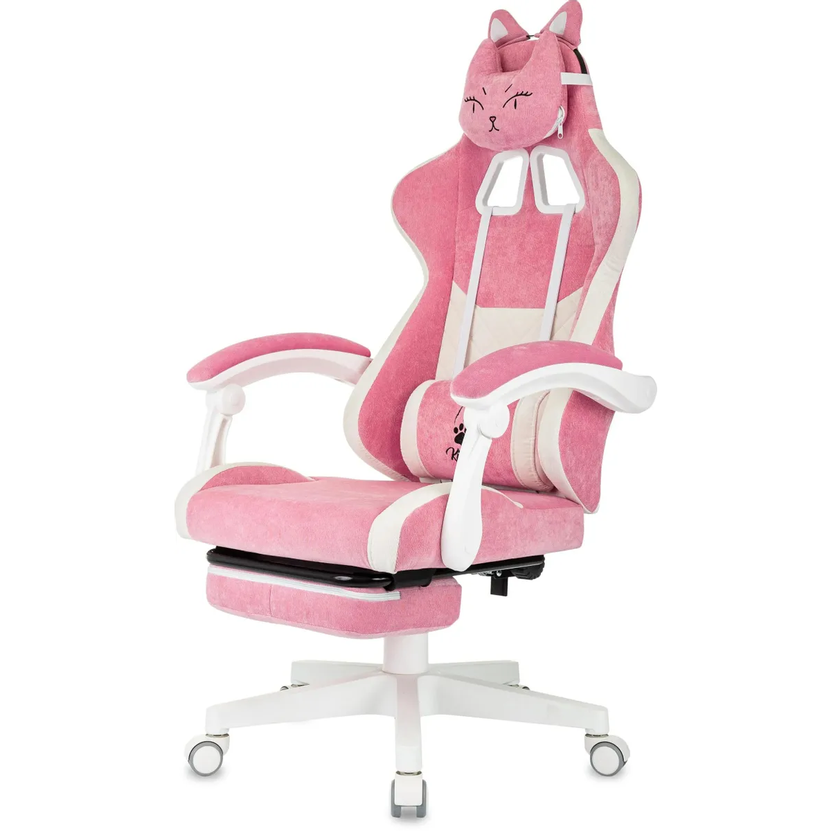 Игровое кресло Бюрократ Knight Kitty/F Pink/White — изображение 6