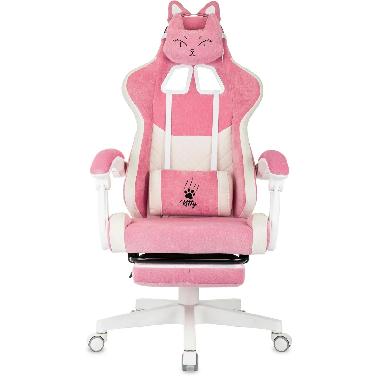 Игровое кресло Бюрократ Knight Kitty/F Pink/White — изображение 7