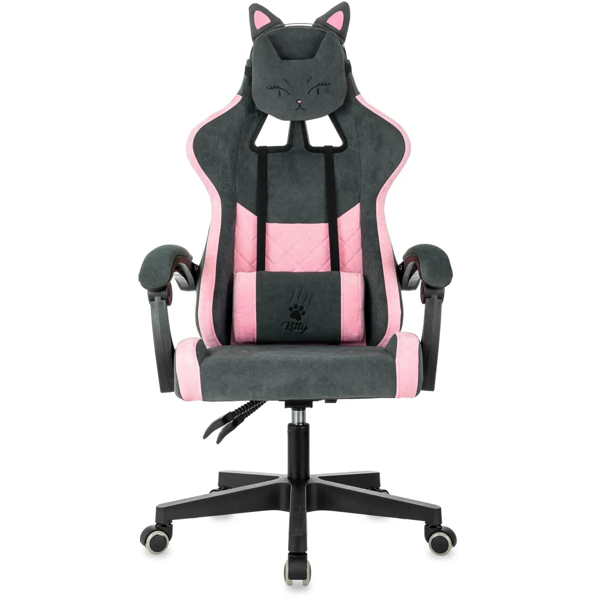 Игровое кресло Бюрократ Knight Kitty Grey/Pink — изображение 4