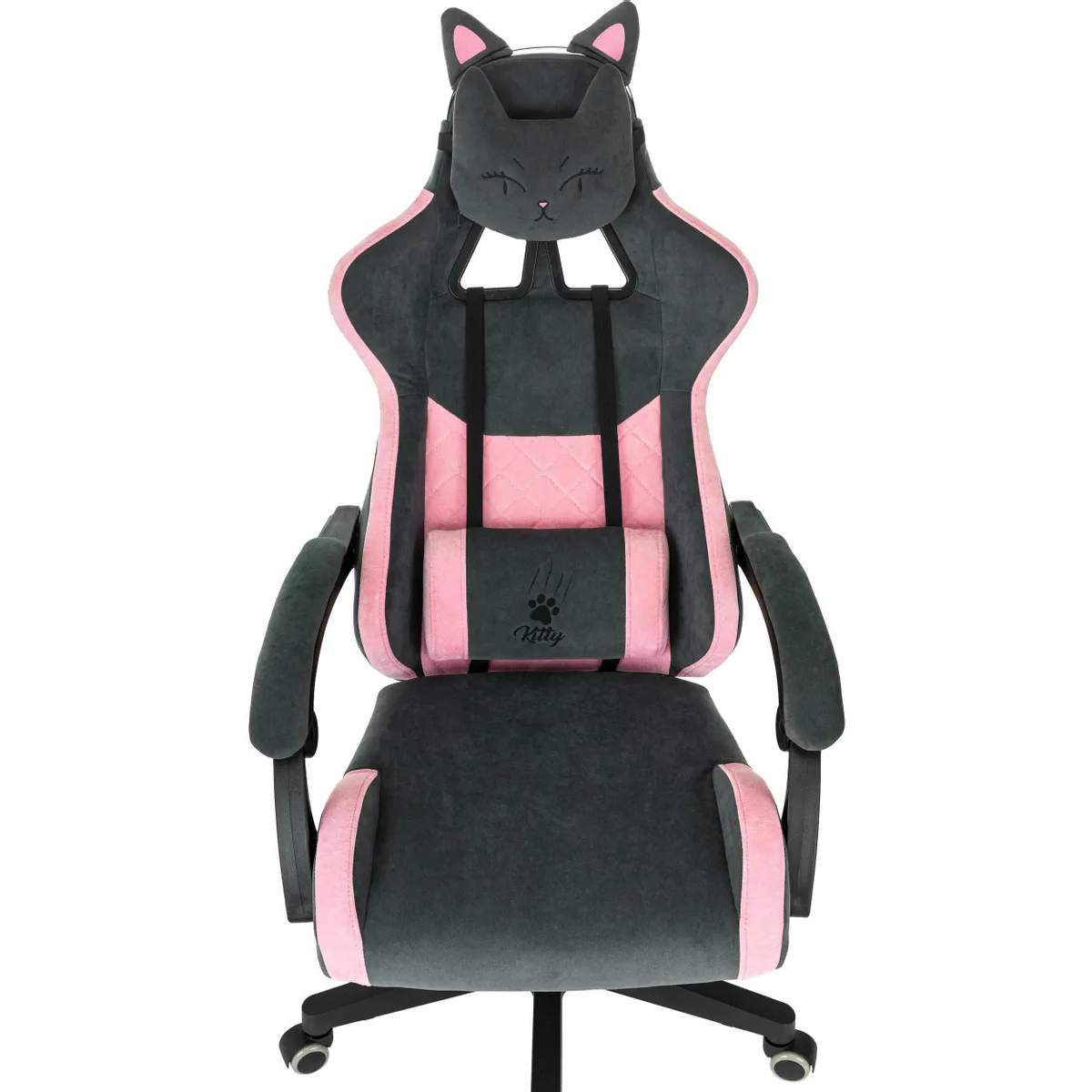 Игровое кресло Бюрократ Knight Kitty Grey/Pink — изображение 6
