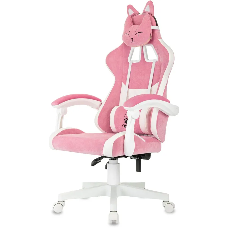 Игровое кресло Бюрократ Knight Kitty Pink/White — изображение 5