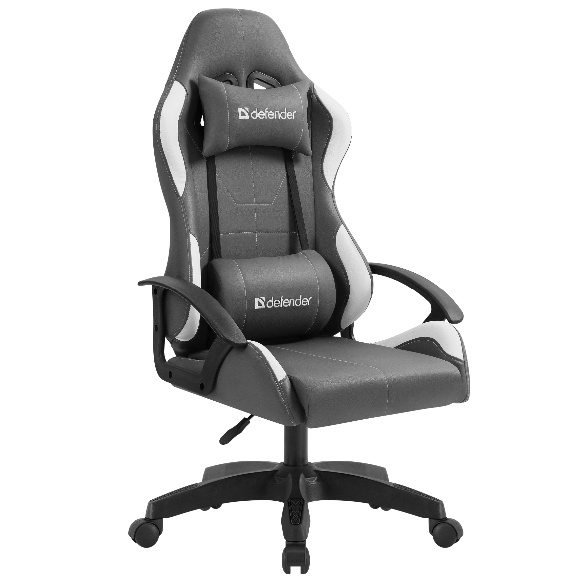 Игровое кресло Defender Chromos Grey/White