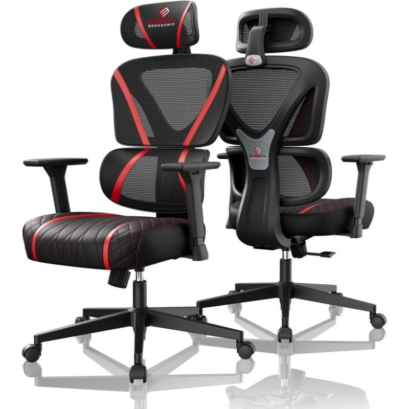 Игровое кресло Eureka Norn Red (GC06-R) — изображение 3