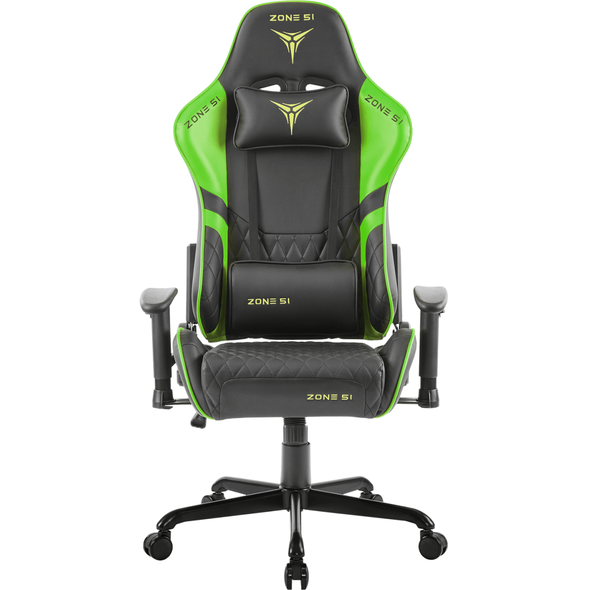 Игровое кресло ZONE 51 CLUBPOINT Black/Green — изображение 6