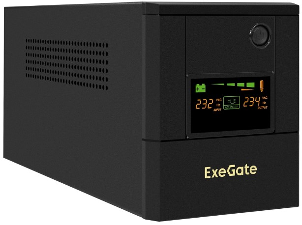 Источник бесперебойного питания Exegate Smart LB-2000.LCD.AVR.4SH