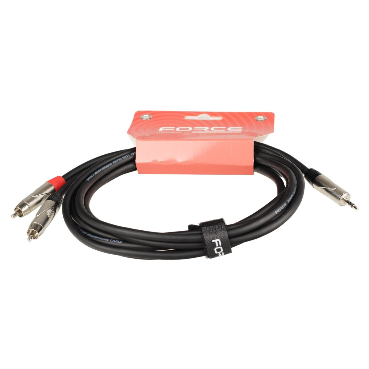 Кабель 3.5 Jack (M) - 2x RCA (M), 3м, FORCE FLC-18 — изображение 3