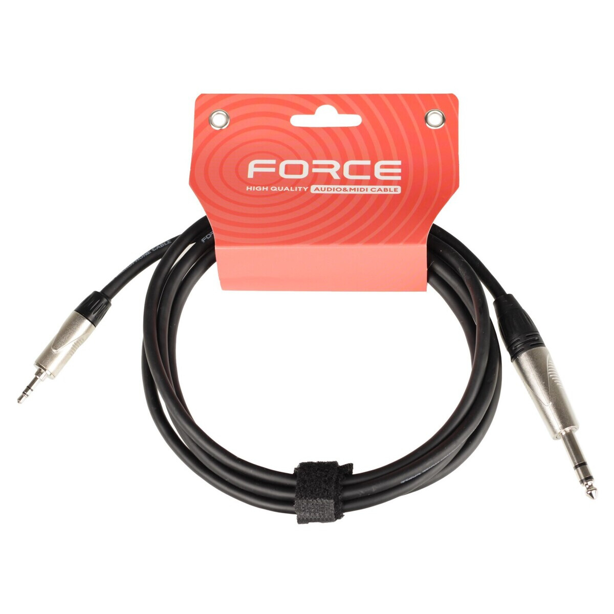 Кабель 3.5 Jack (M) - 6.3 Jack (M), 2м, FORCE FLC-150