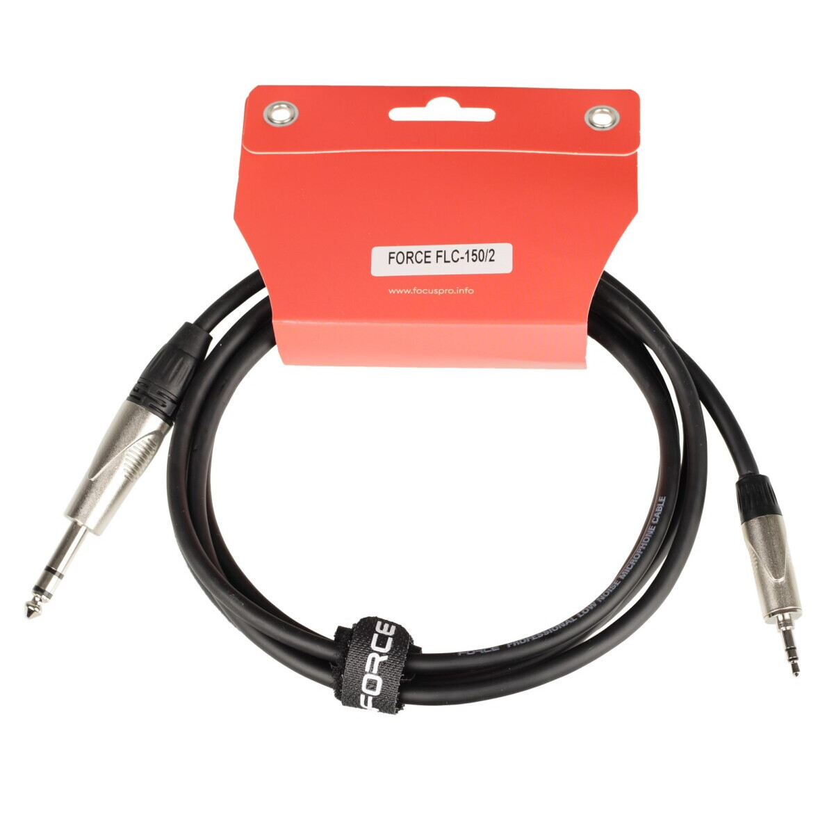 Кабель 3.5 Jack (M) - 6.3 Jack (M), 2м, FORCE FLC-150 — изображение 2