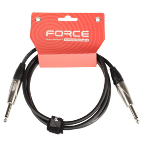 Кабель инструментальный 6.3 Jack (M) - 6.3 Jack (M), 1.5м, FORCE FGC-09 Black