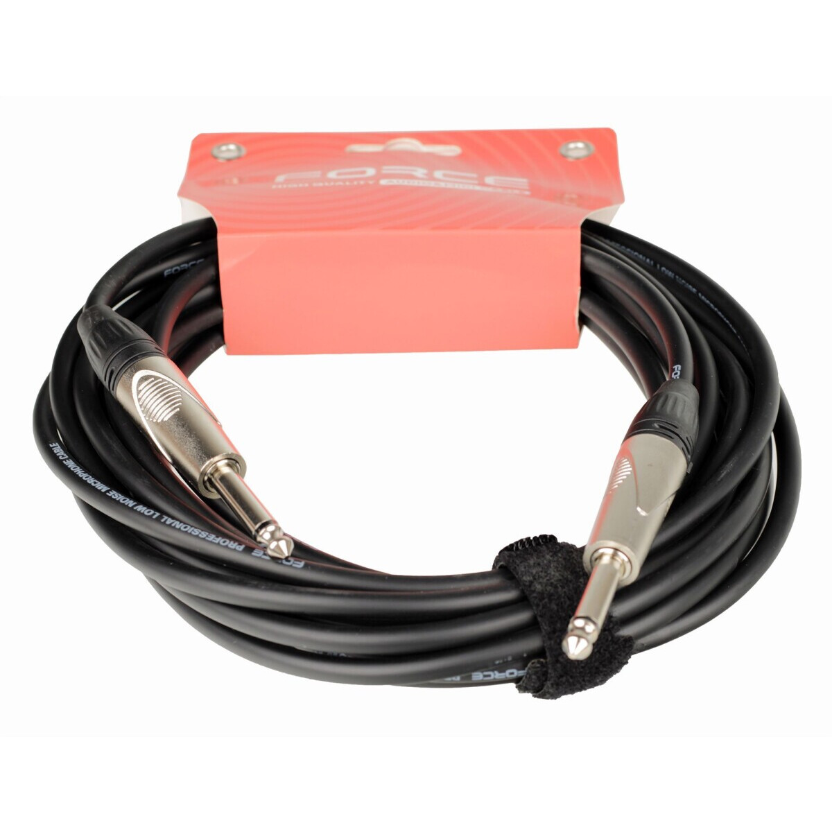 Кабель инструментальный 6.3 Jack (M) - 6.3 Jack (M), 6м, FORCE FGC-09 Black — изображение 3