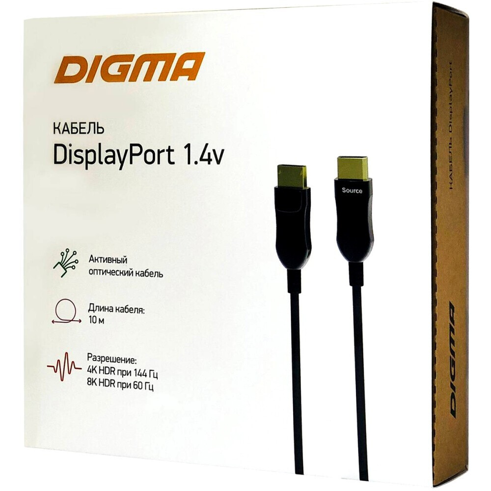 Кабель интерфейсный Digma bhp dp 1.4-10 — изображение 3