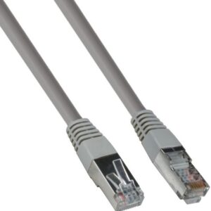 Кабель патч-корд F/UTP 5e кат. 0.5м Exegate FTP-RJ45-RJ45-C5e-CU-0,5M-GY