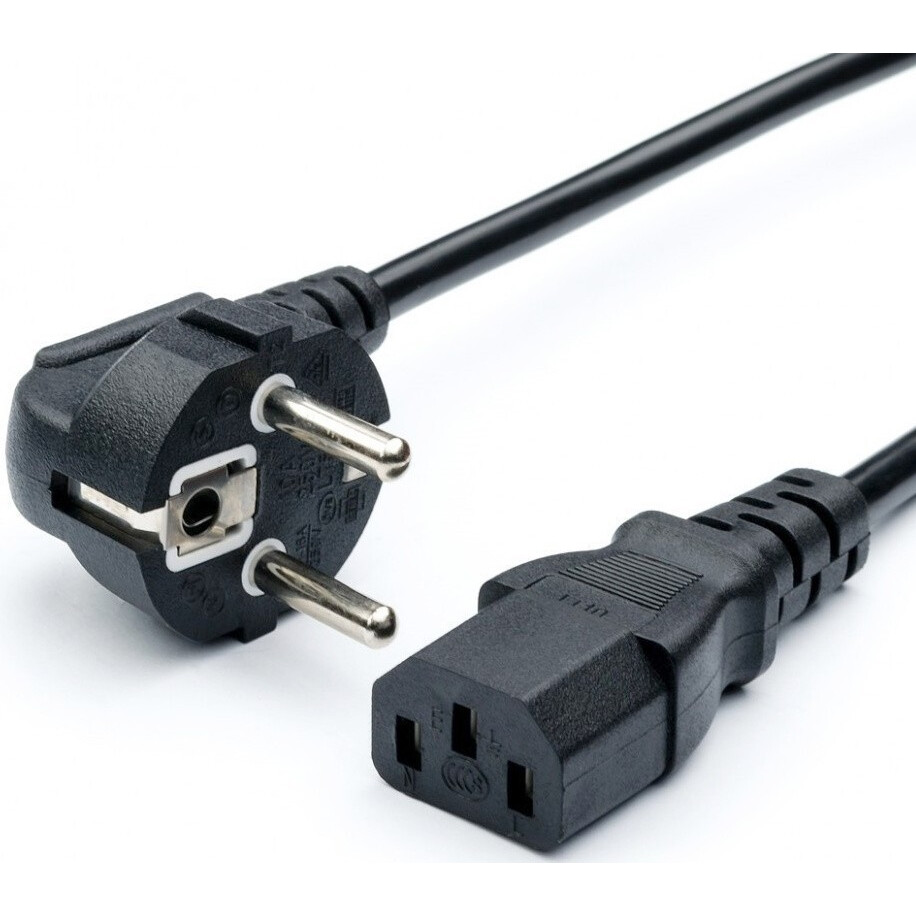 Кабель питания Schuko - C13, 1.2м, GoPower 00-00024055