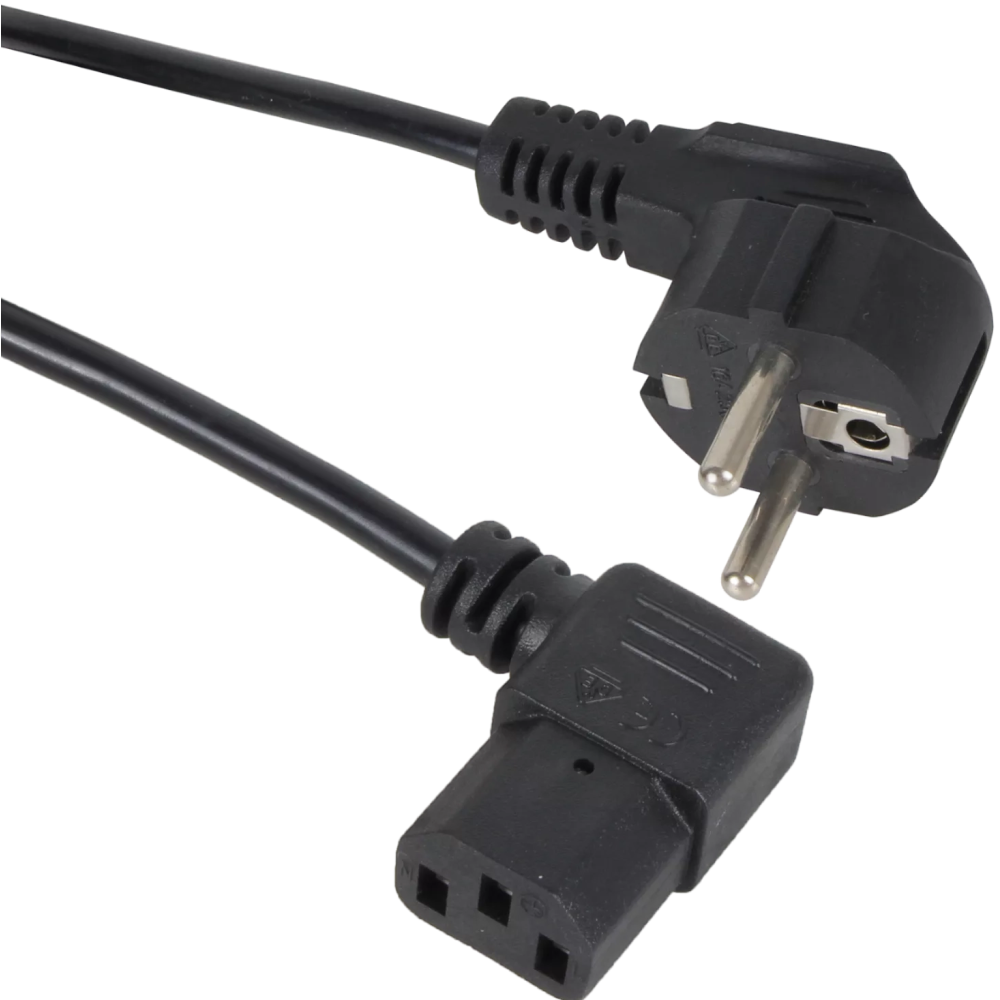Кабель питания Schuko - C13, 1.8м, VCOM CE021R-CU0.5-1.8M