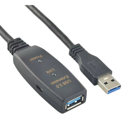 Кабель удлинительный USB A (M) - USB A (F), 20м, KS-IS KS-776-20