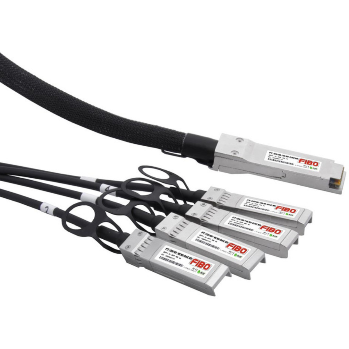 Кабель QSFP+ FIBO-TELECOM FT-Q40-4S10-DAC5m, 5м