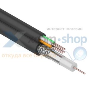 Кабель Rexant ККСВ-П + 4х0.5мм., 100м., черный
