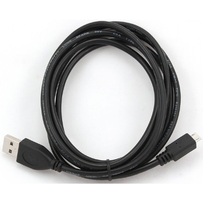 Кабель USB A (M) - microUSB B (M), 1м, Cablexpert CCP-mUSB2-AMBM-1M