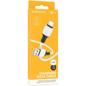 Кабель USB - Lightning, 1м, Borofone BX84 White