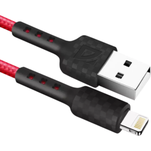 Кабель USB - Lightning, 1м, Defender F181 Red