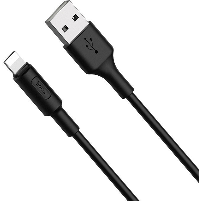 Кабель USB - Lightning, 1м, HOCO X25 Black (HC-80107) — изображение 2