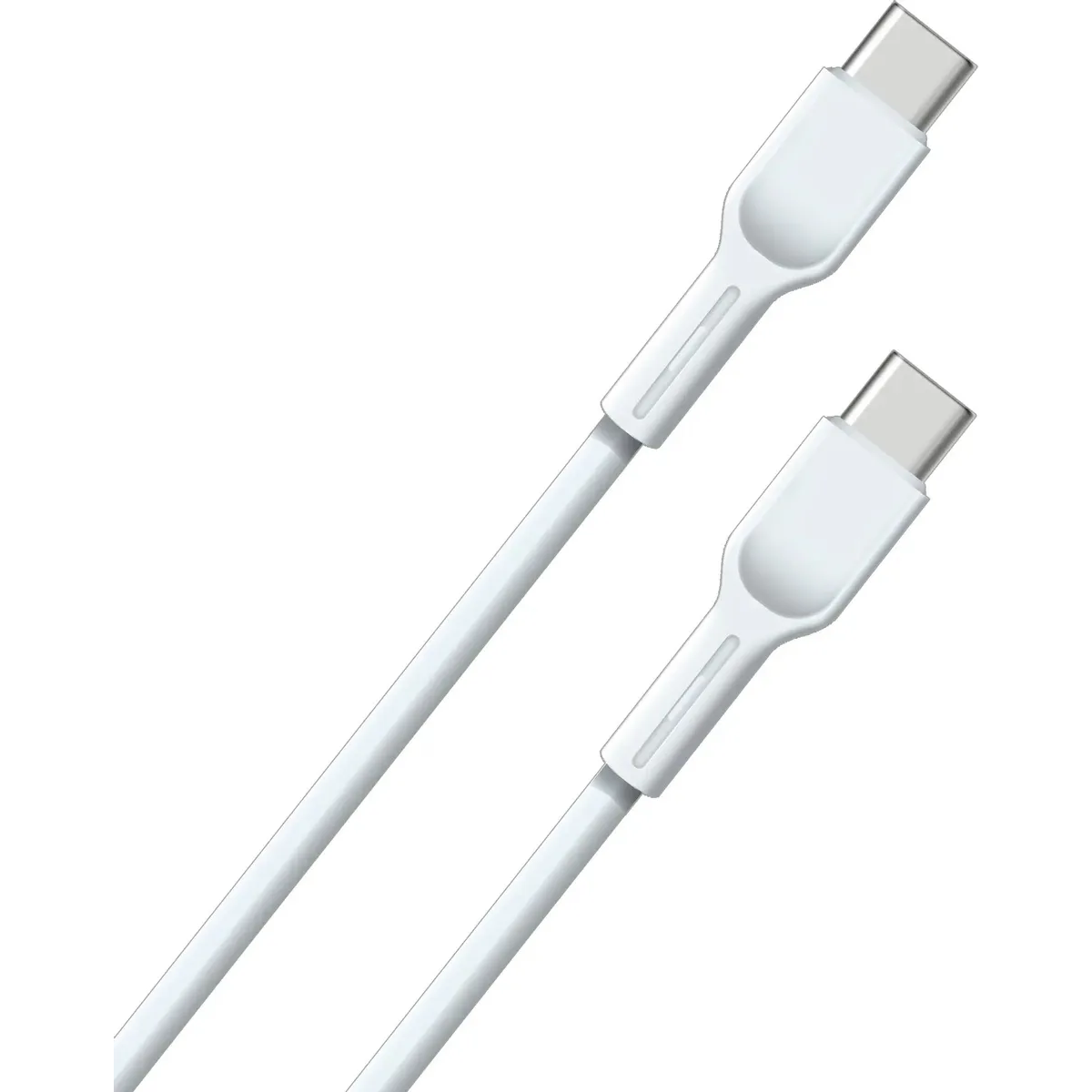 Кабель USB Type-C - USB Type-C, 0.5м, BoraSCO 52595 White — изображение 2
