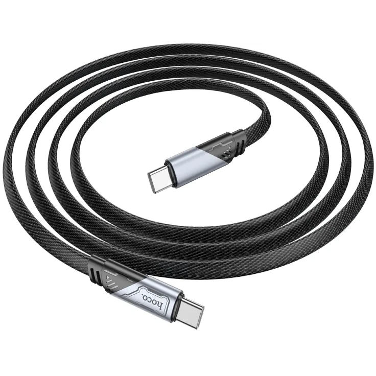 Кабель USB Type-C - USB Type-C, 1.2м, HOCO U119 Black — изображение 2