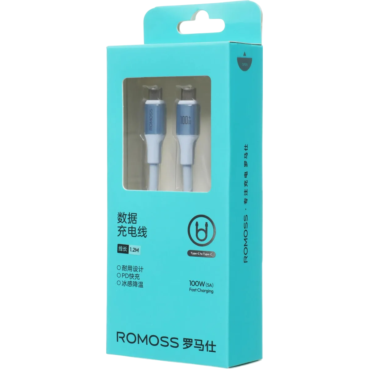 Кабель USB Type-C - USB Type-C, 1.2м, Romoss CB3241 — изображение 4