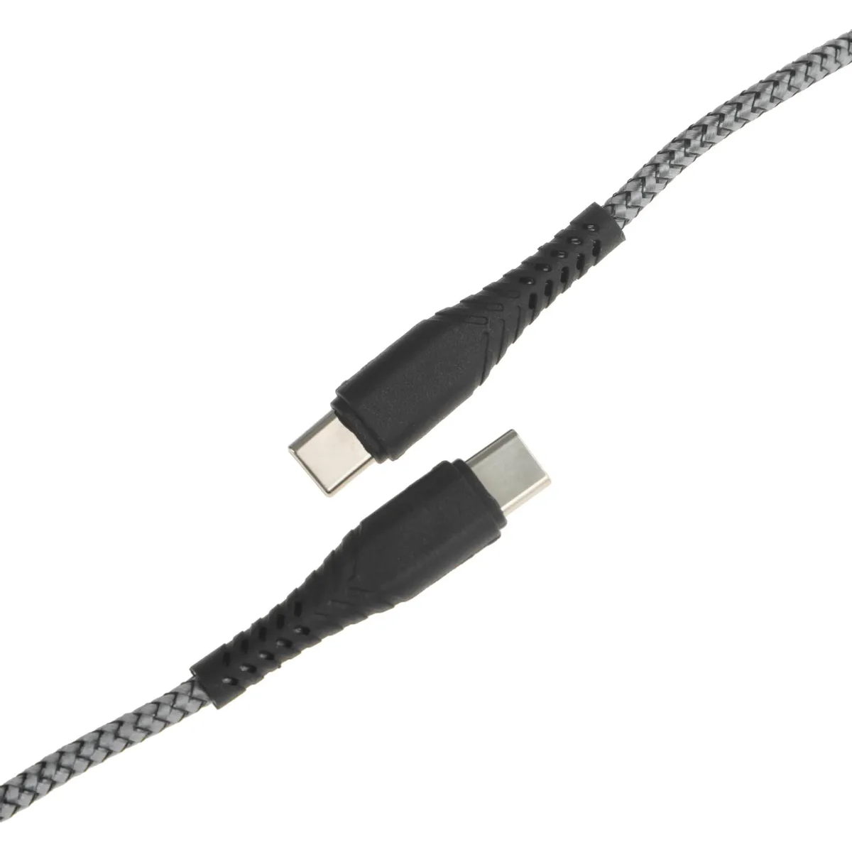 Кабель USB Type-C - USB Type-C, 1м, BoraSCO 52385 Grey — изображение 2