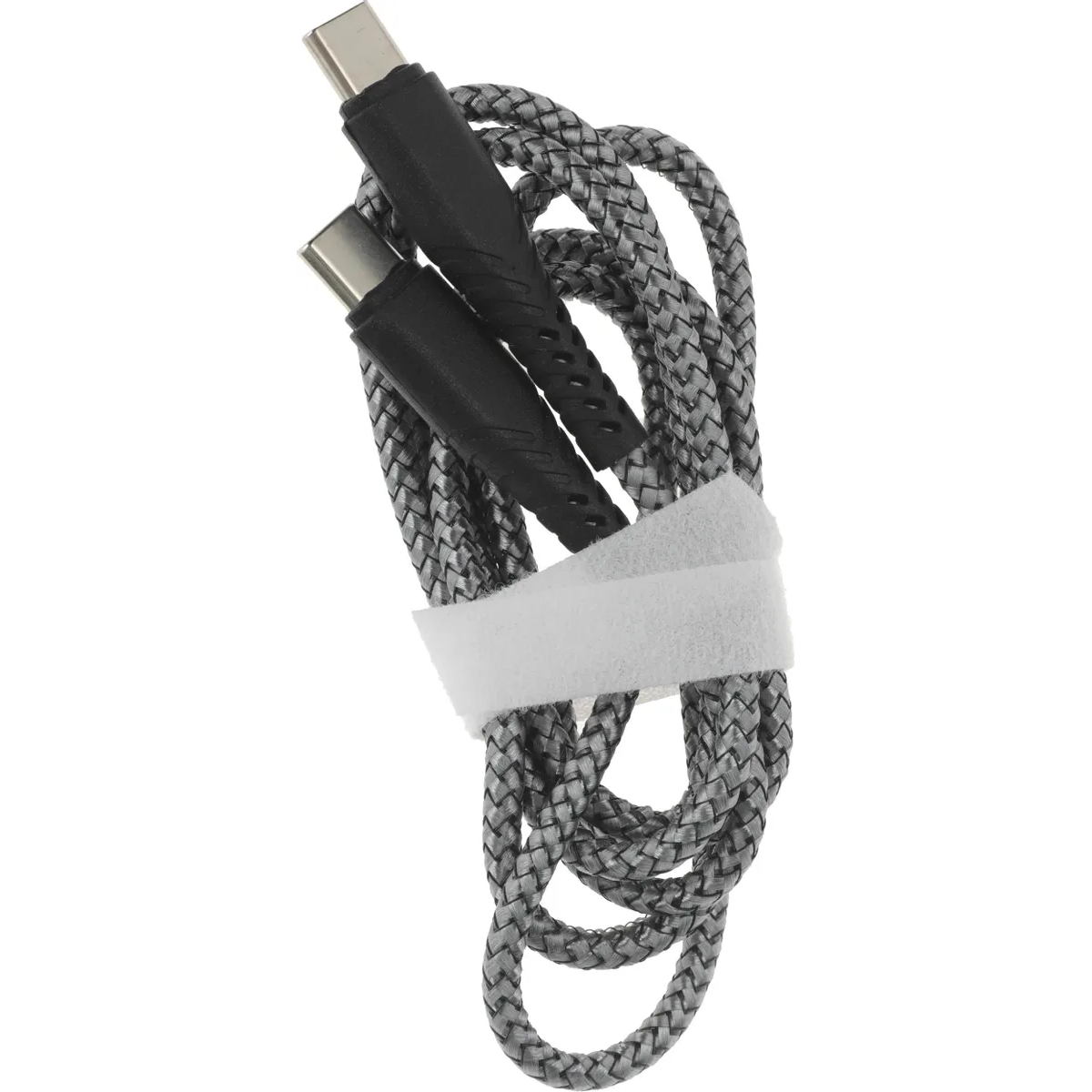 Кабель USB Type-C - USB Type-C, 1м, BoraSCO 52385 Grey — изображение 3