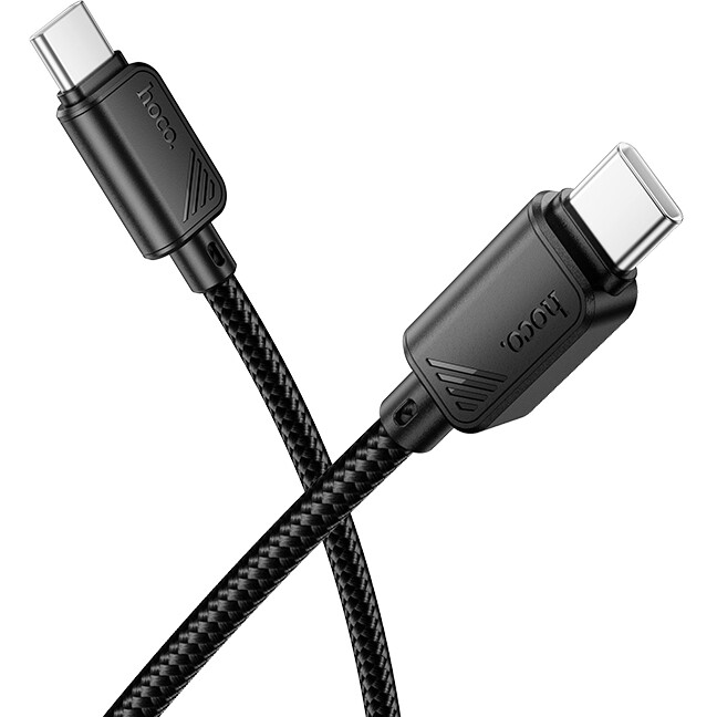 Кабель USB Type-C - USB Type-C, 1м, HOCO X113 Black — изображение 2