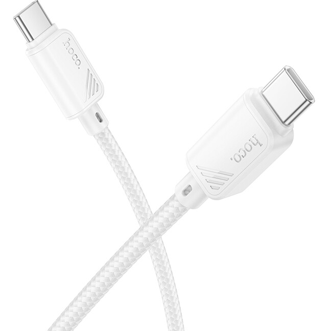 Кабель USB Type-C - USB Type-C, 1м, HOCO X113 White — изображение 2