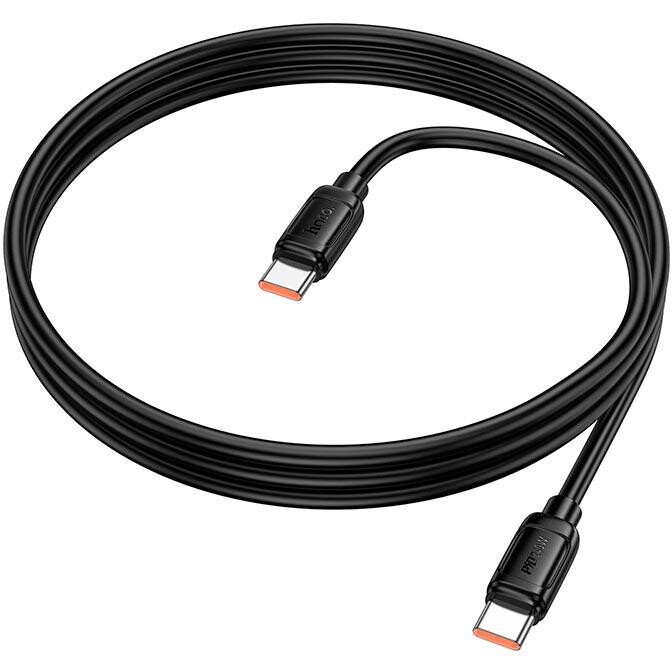 Кабель USB Type-C - USB Type-C, 1м, HOCO X115 Black (52018) — изображение 2