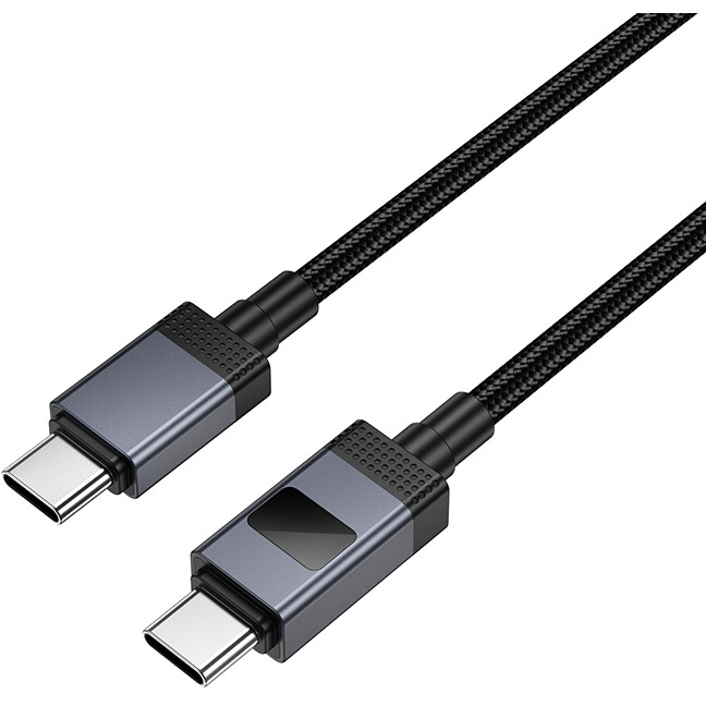 Кабель USB Type-C - USB Type-C, 1м, HOCO X118 Black — изображение 2