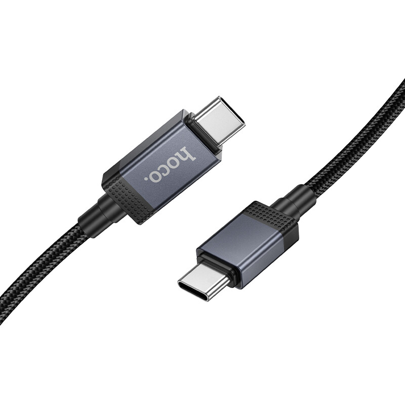 Кабель USB Type-C - USB Type-C, 1м, HOCO X118 Black — изображение 3