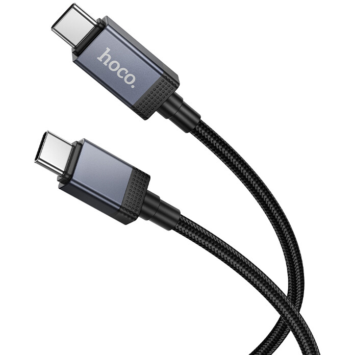 Кабель USB Type-C - USB Type-C, 1м, HOCO X118 Black — изображение 5