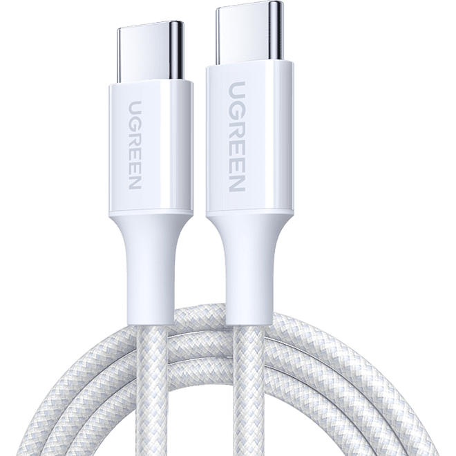 Кабель USB Type-C - USB Type-C, 1м, UGREEN L501 White