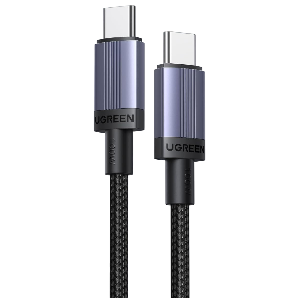Кабель USB Type-C - USB Type-C, 1м, UGREEN L528 Space Gray — изображение 2
