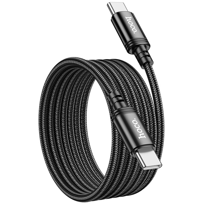Кабель USB Type-C - USB Type-C, 2м, HOCO X89 Wind Black — изображение 2