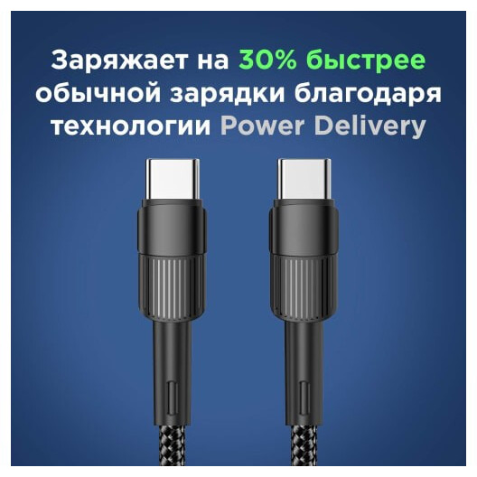 Кабель USB Type-C - USB Type-C, 2м, Rexant 18-7073 — изображение 3