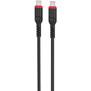 Кабель USB Type-C - USB Type-C, 3м, HOCO X59 Victory Black