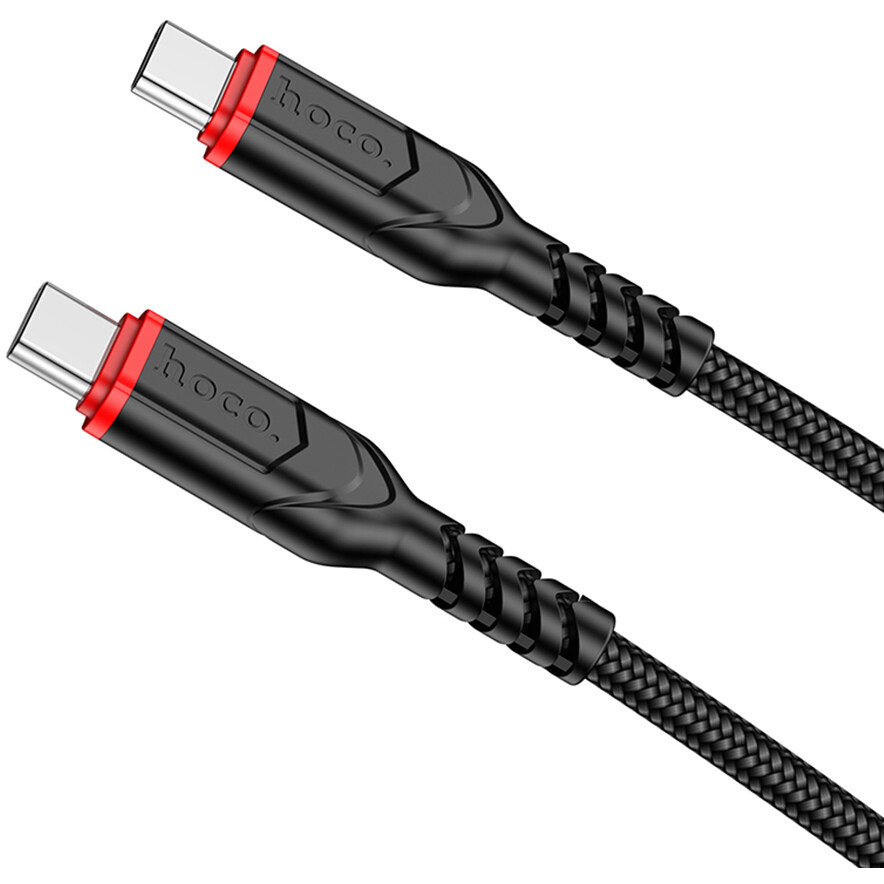 Кабель USB Type-C - USB Type-C, 3м, HOCO X59 Victory Black — изображение 2
