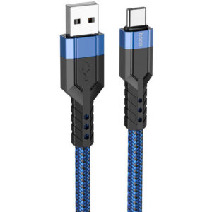 Кабель USB - USB Type-C, 1.2м, HOCO U110 Blue