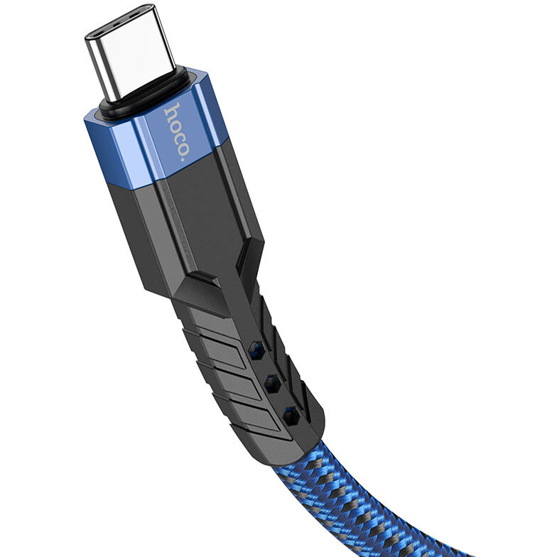 Кабель USB - USB Type-C, 1.2м, HOCO U110 Blue — изображение 2