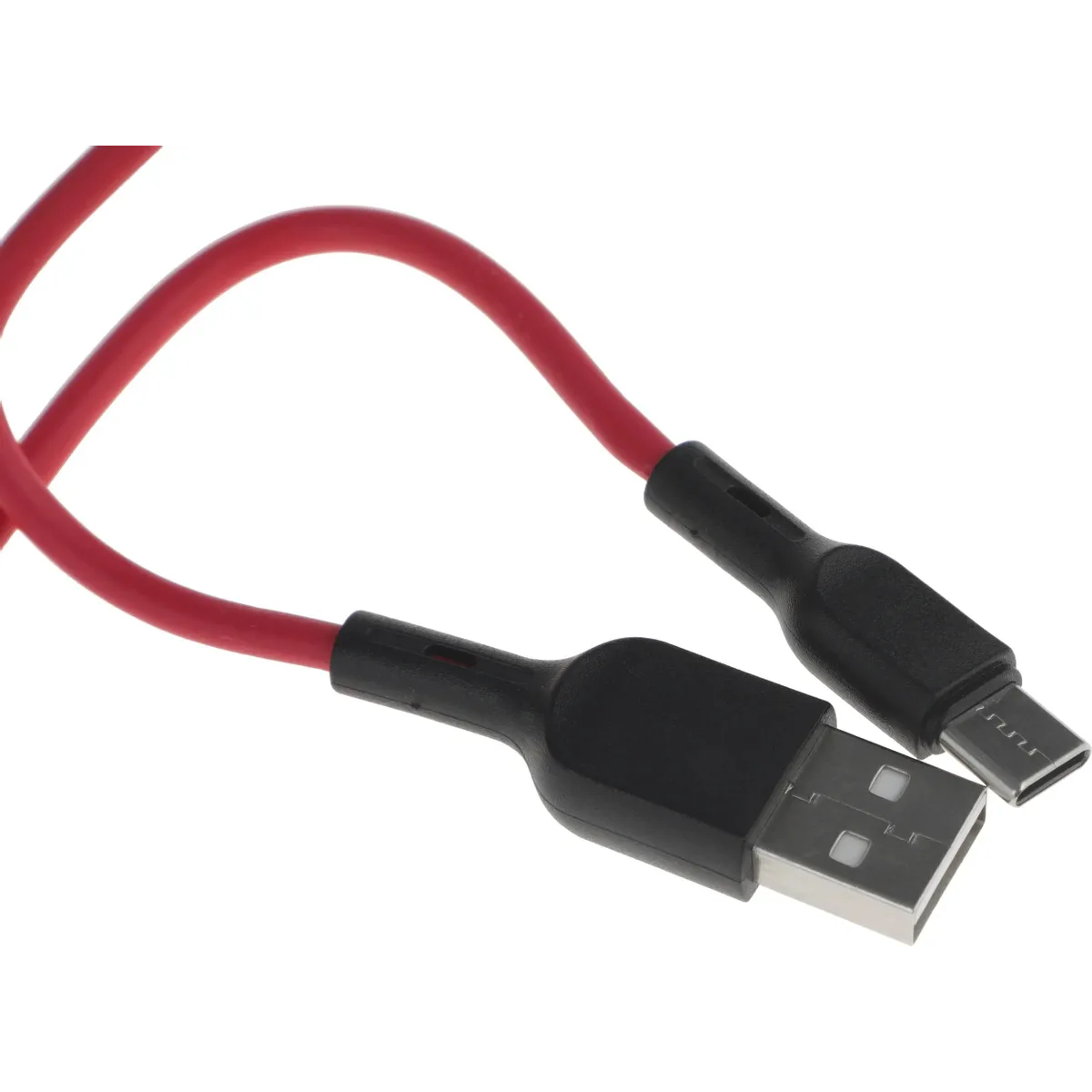 Кабель USB - USB Type-C, 1м, BoraSCO 38516 Red — изображение 2