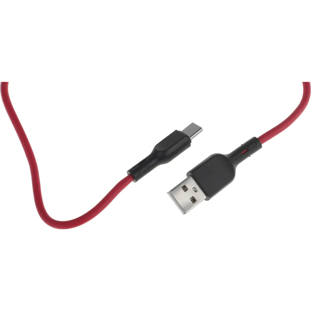Кабель USB - USB Type-C, 1м, BoraSCO 38516 Red — изображение 3