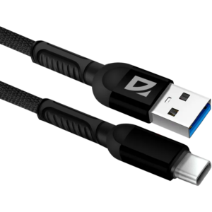Кабель USB - USB Type-C, 1м, Defender F167 Black